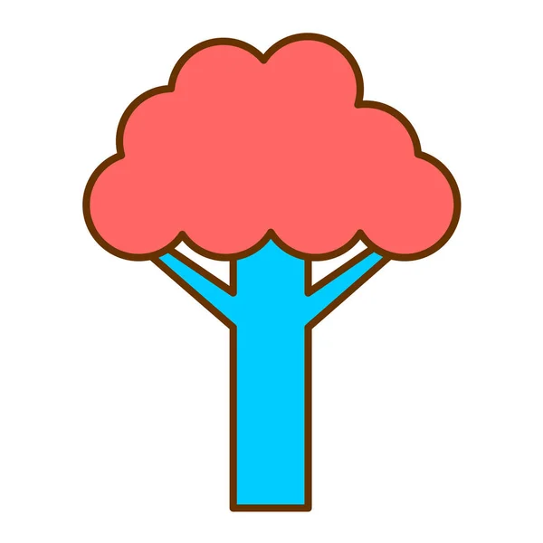 Árvore Ícone Web Ilustração Simples — Vetor de Stock