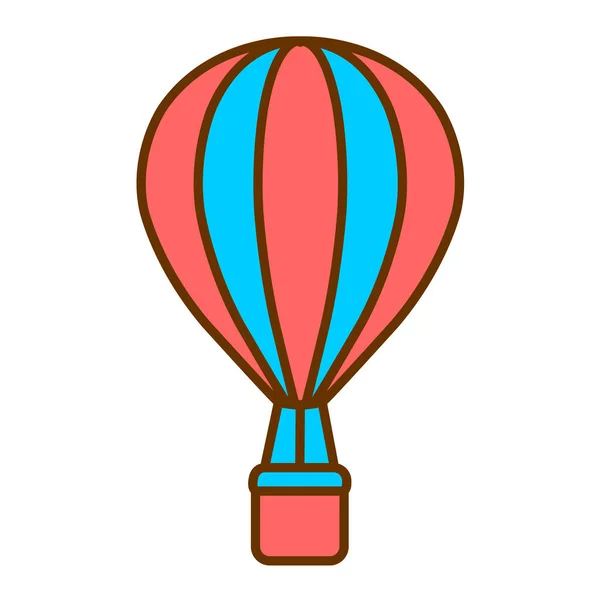 Sıcak Hava Balonu Vektör Simgesi — Stok Vektör