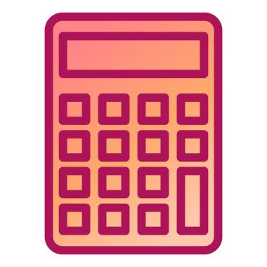 hesap makinesi simgesi, vektör illüstrasyonu