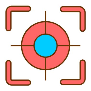 hedef simge vektör illüstrasyonu