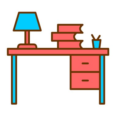 masa lambası ikonu vektör illüstrasyon tasarımı