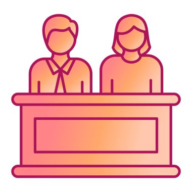 Konuşma kabarcığı vektör çizimi tasarımı olan iş adamları