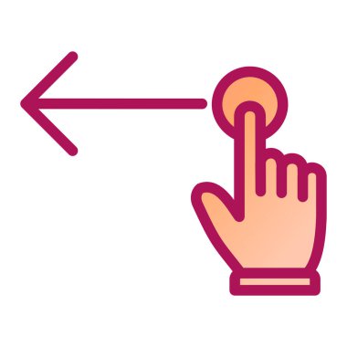 dokunmatik ekran vektör çizgisi simgesi