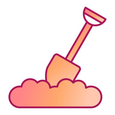 Kürek ile kürek ve tırmık vektör çizimi tasarımı