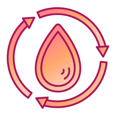 Su damlası ikon vektörü. izole bir kontur sembolü.