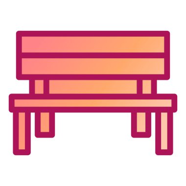 Yedek kulübesi Web simgesi basit illüstrasyon