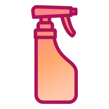 Temizlik. Web simgesi basit illüstrasyon