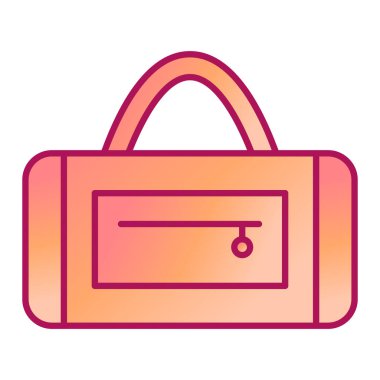 çanta simgesi vektör illüstrasyonu