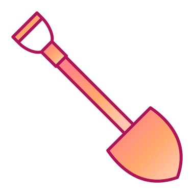 Modern simge vektör illüstrasyonunu kürekle 