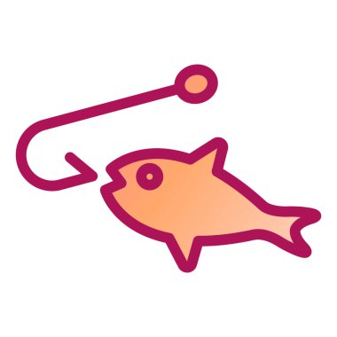 Balık. Web simgesi basit tasarım