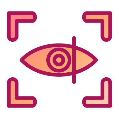 Göz vektör satırı simgesi