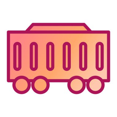 Bir taşıyıcı simgesinin vektör illüstrasyonu