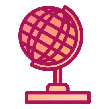 Küre. Web simgesi basit illüstrasyon