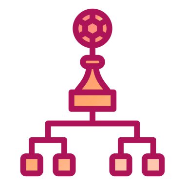 hiyerarşi. Web simgesi basit illüstrasyon