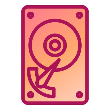 hdd simgesinin vektör illüstrasyonu