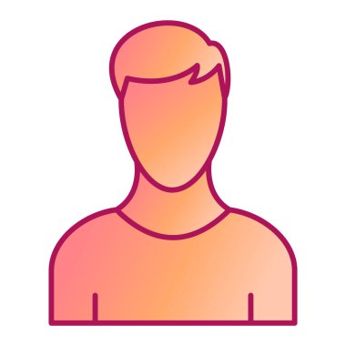 Man avatar karakter vektör çizimi tasarımı