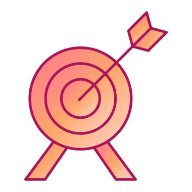 hedef hedef simgesi, vektör illüstrasyonu