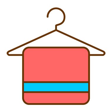 Askı. Web simgesi basit illüstrasyon