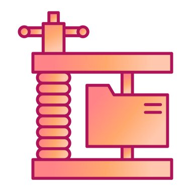 Bir robot simgesinin vektör illüstrasyonu