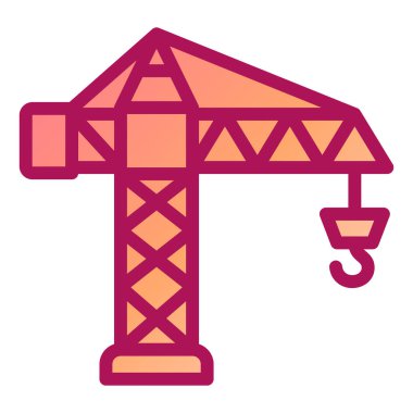 Vinç. Web simgesi basit tasarım