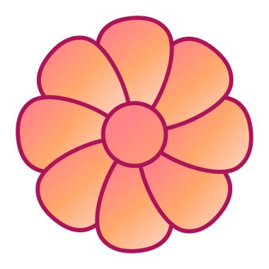 çiçek modern ikon vektör illüstrasyonu