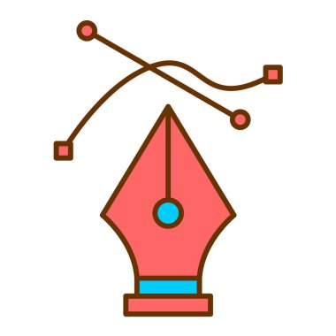 kalem modern simgesinin vektör illüstrasyonu