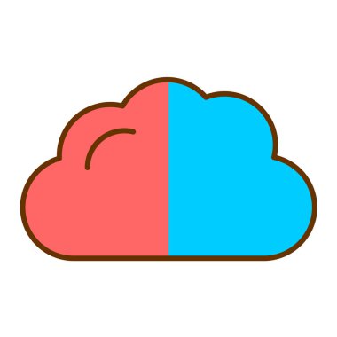 Bulut hesaplama teknolojisi vektör çizimi