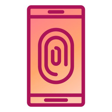 Akıllı telefon simgesi vektör illüstrasyon tasarımlı cep telefonu