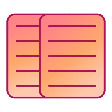 Belge. Web simgesi basit illüstrasyon