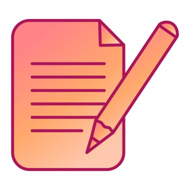 Belge. Web simgesi basit illüstrasyon