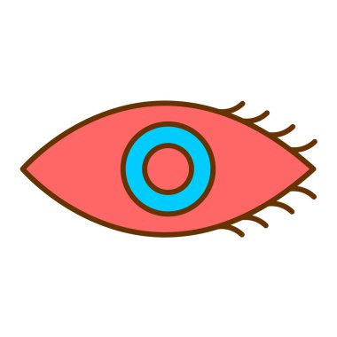 Göz simgesi vektör illüstrasyonu
