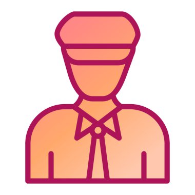 Crosguard modern ikon vektör çizimi