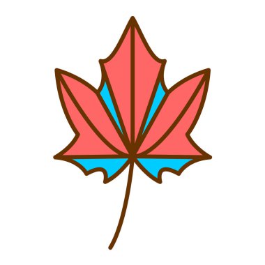 Maple Leaf modern ikon vektör çizimi 