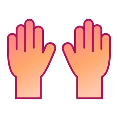 Eldivenler modern ikon vektör illüstrasyonu