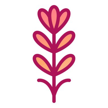 çiçek simgesi vektör illüstrasyonu