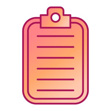 Kontrol listesi. Web simgesi basit illüstrasyon