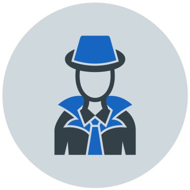 Adam düz vektör simgesi