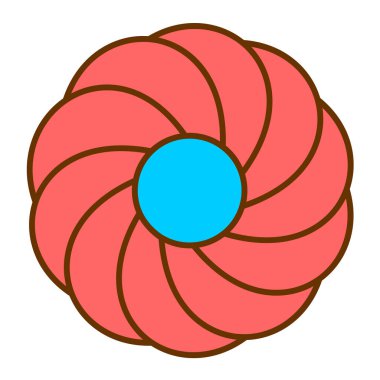 Çiçek ikonu. Web için çiçek vektör simgelerinin özet çizimi