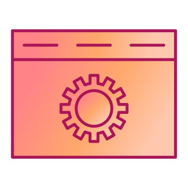 Ayarlama. Web simgesi basit illüstrasyon