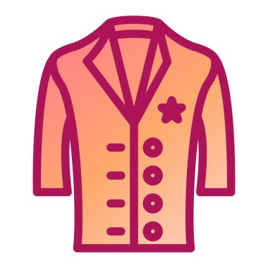 moda ceket vektör simgesi