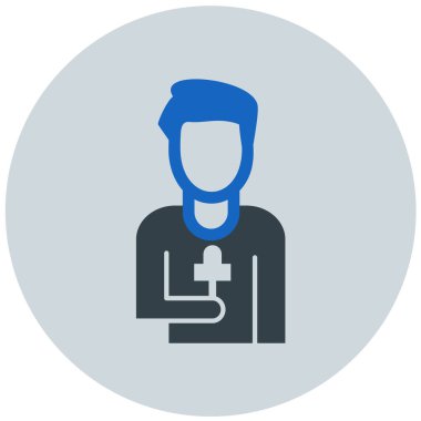 Doktor. Web simgesi basit tasarım