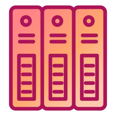 Sunucu. Web simgesi basit illüstrasyon