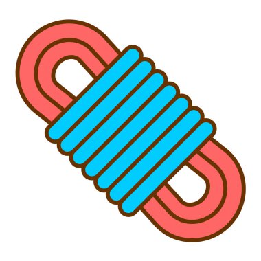 Bir ip simgesinin vektör illüstrasyonu