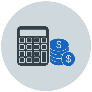 Para için. Web simgesi basit illüstrasyon
