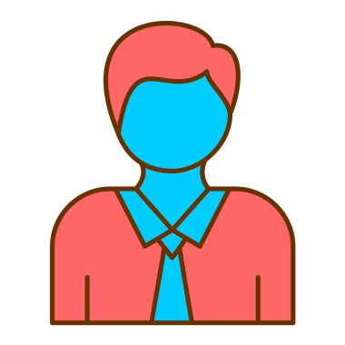 avatar. Web simgesi basit illüstrasyon