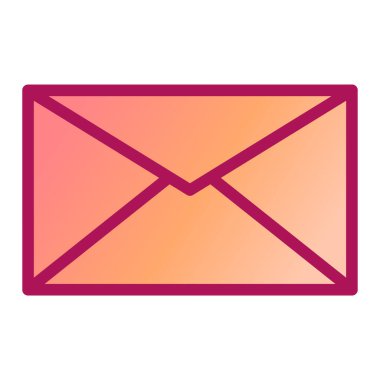 İleti simgesi vektör illüstrasyon tasarımı içeren zarf