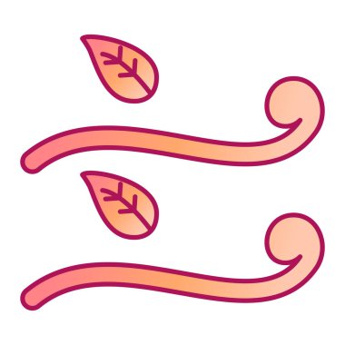 Rüzgâr. Web simgesi basit illüstrasyon