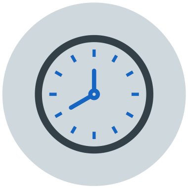 Saat. Web simgesi basit illüstrasyon