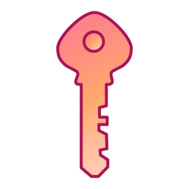 Anahtar simgesi vektör illüstrasyonu