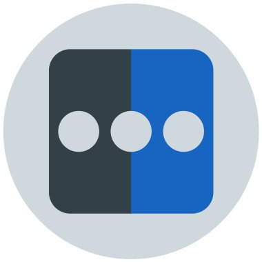 zar. Web simgesi basit illüstrasyon